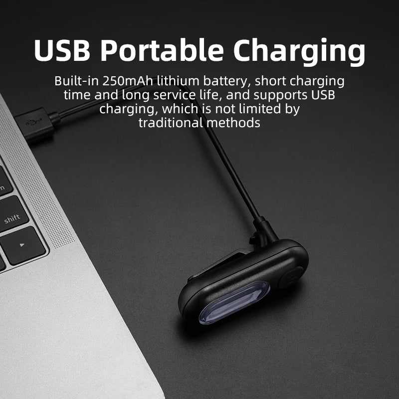 ROCKBROS Rücklicht USB Wiederaufladbar 250 mAh für Fahrräder – clever-campen Ansicht 5