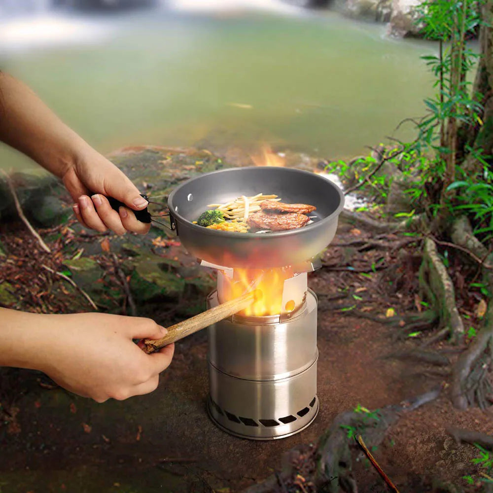 Leichter Edelstahl Campingkocher für Picknick und BBQ – clever-campen Ansicht 6