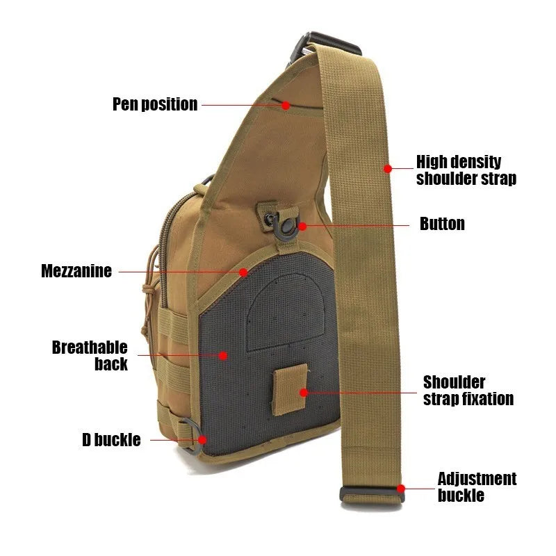 Taktischer Schulter-Rucksack EDC für Outdoor & Camping – clever-campen Ansicht 3