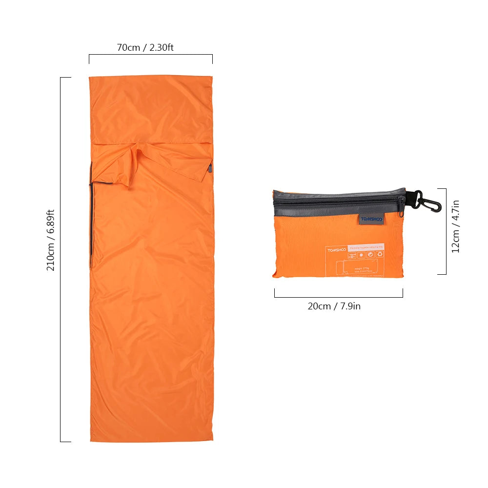 Tomshoo 70x210CM Tragbarer Schlafsack für Camping und Reisen – clever-campen Ansicht 3