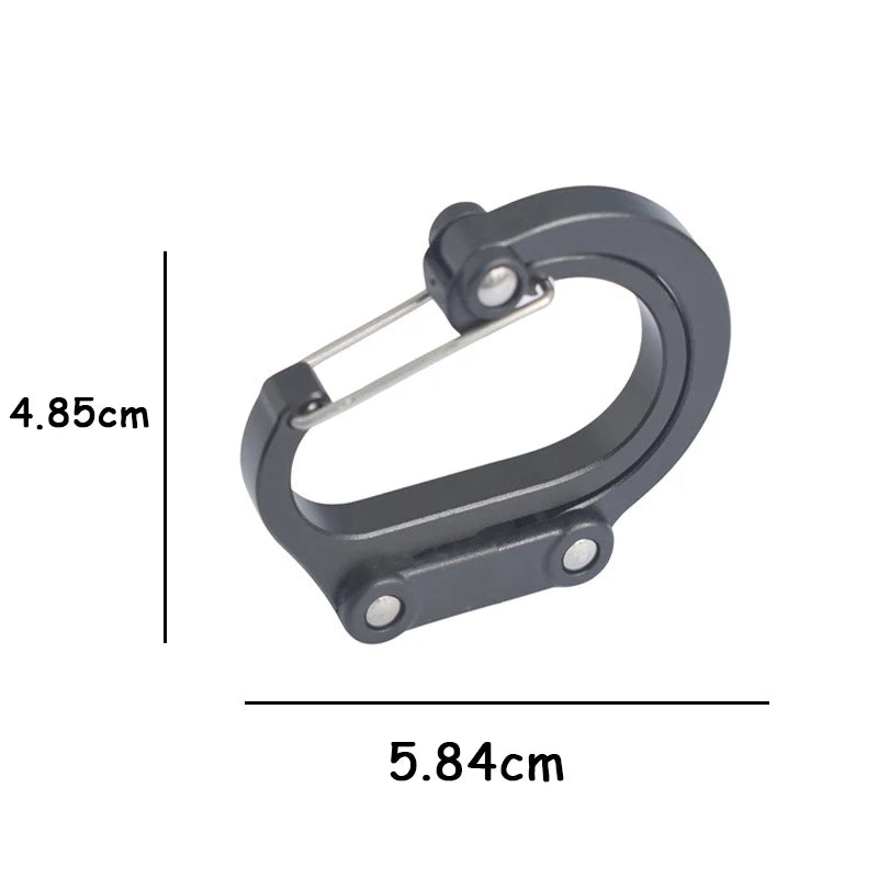Multifunktionaler Hybrid Gear Clip Karabiner mit 360° – clever-campen Ansicht 4