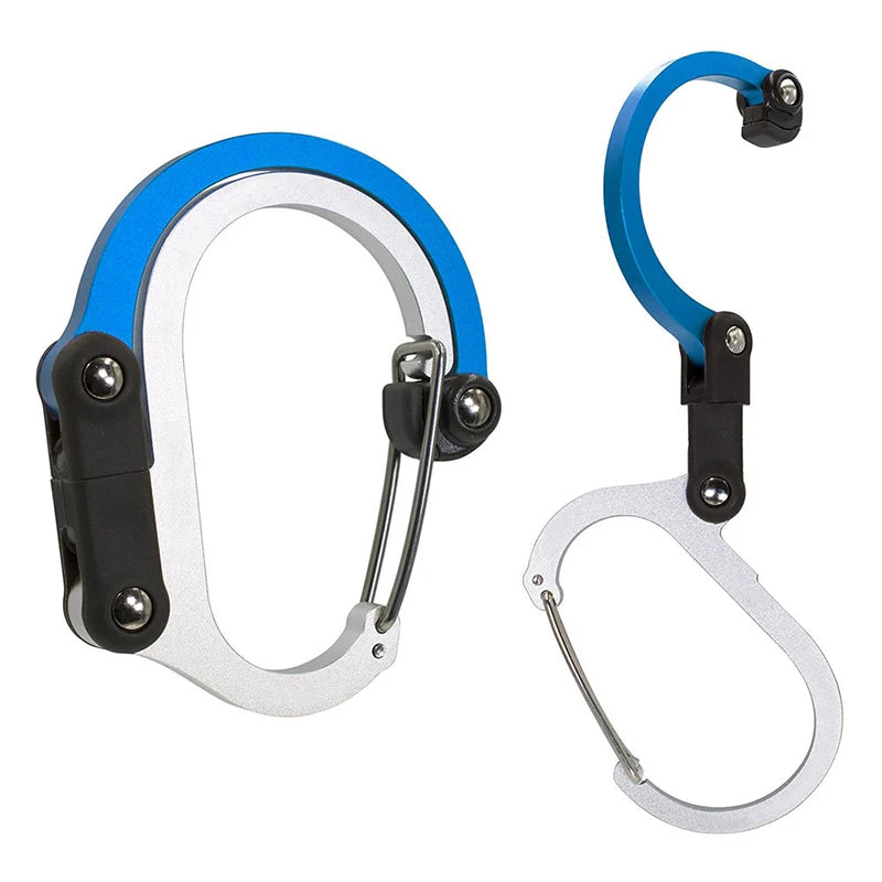 Multifunktionaler Hybrid Gear Clip Karabiner mit 360° – clever-campen Ansicht 6
