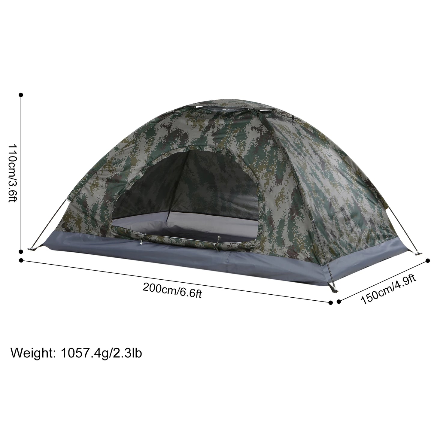 Tomshoo Ultraleicht Campingzelt für 1-2 Personen – clever-campen Ansicht 4
