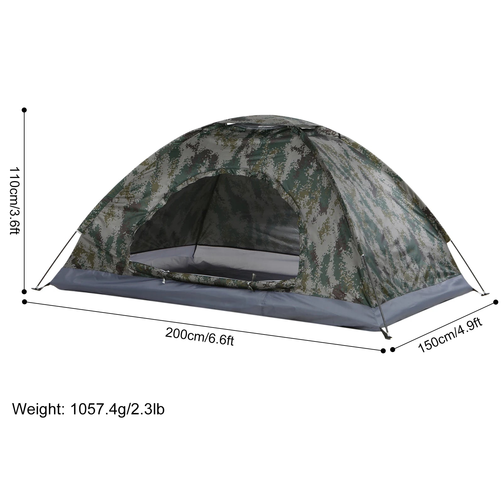 Tomshoo Ultraleicht Campingzelt für 1-2 Personen – clever-campen Ansicht 4