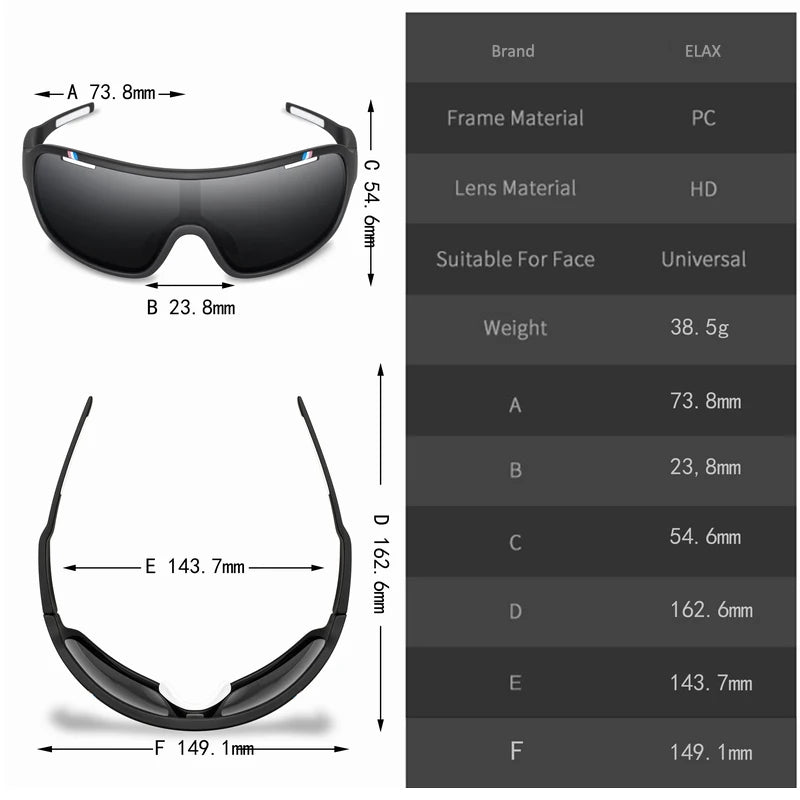 ELAX Polarized Photochromic UV400 Wander-Sonnenbrillen – clever-campen Ansicht 4