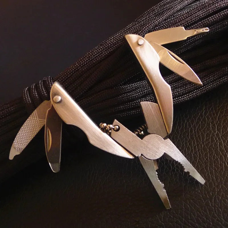 Multitool Zange Edelstahl Schlüsselanhänger EDC Werkzeug – clever-campen Ansicht 5