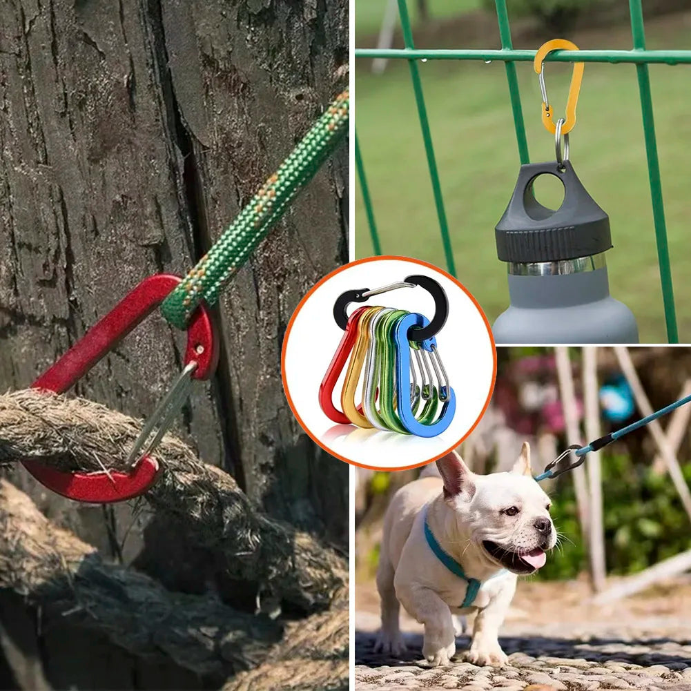 Aluminium Karabiner Clip für Outdoor-Aktivitäten – clever-campen Ansicht 4
