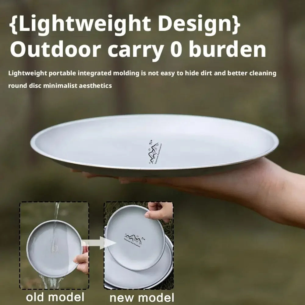Titanium Camping Teller – Stapelbares Outdoor-Geschirr – clever-campen Ansicht 2