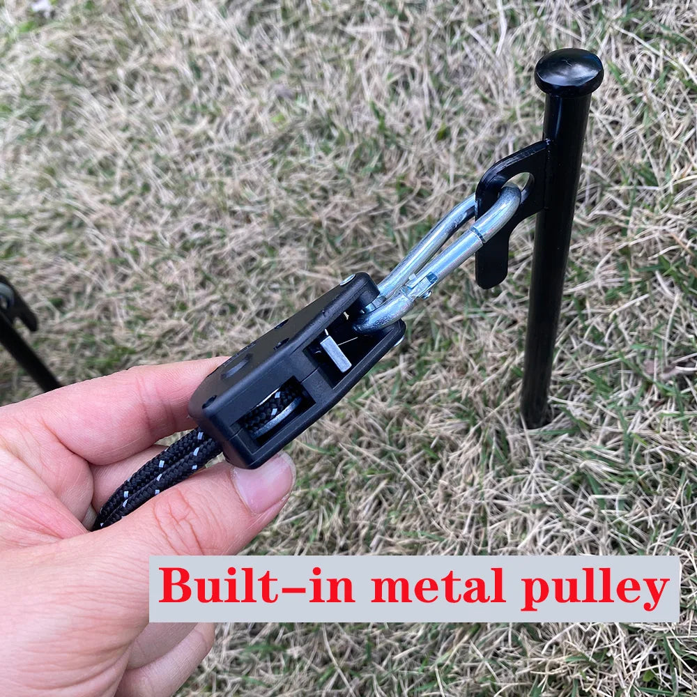 Verstellbarer Zeltseil-Spanner mit Karabiner – clever-campen Ansicht 3