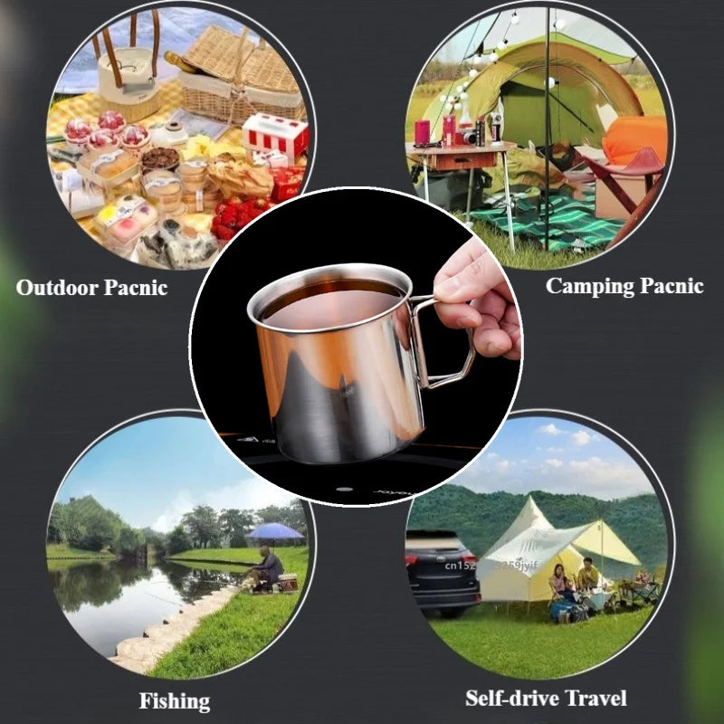 Edelstahl Campingbecher 250/350/500/700ml mit klappbarem – clever-campen Ansicht 6