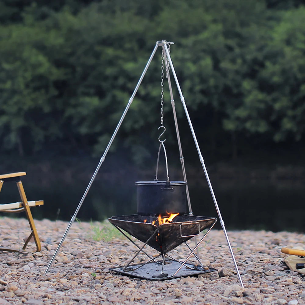 Camping Campfire Dreibein für Kochtopf – clever-campen Ansicht 6