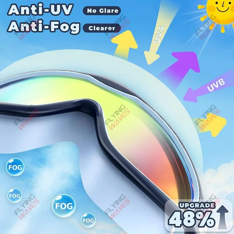 Bunte Kinder-Schwimmbrille mit breitem Sichtfeld – clever-campen Ansicht 5