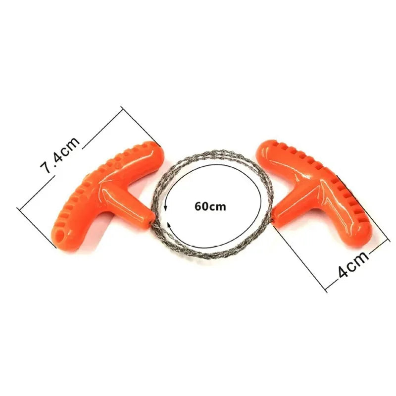 Tragbare Edelstahl Drahtsäge mit Fingergriff für Survival – clever-campen Ansicht 5