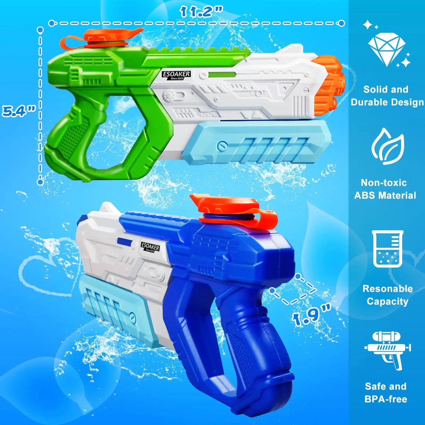 Wasserpistole Feuerwerk-Effekt für Pool & Strand – – clever-campen Ansicht 3