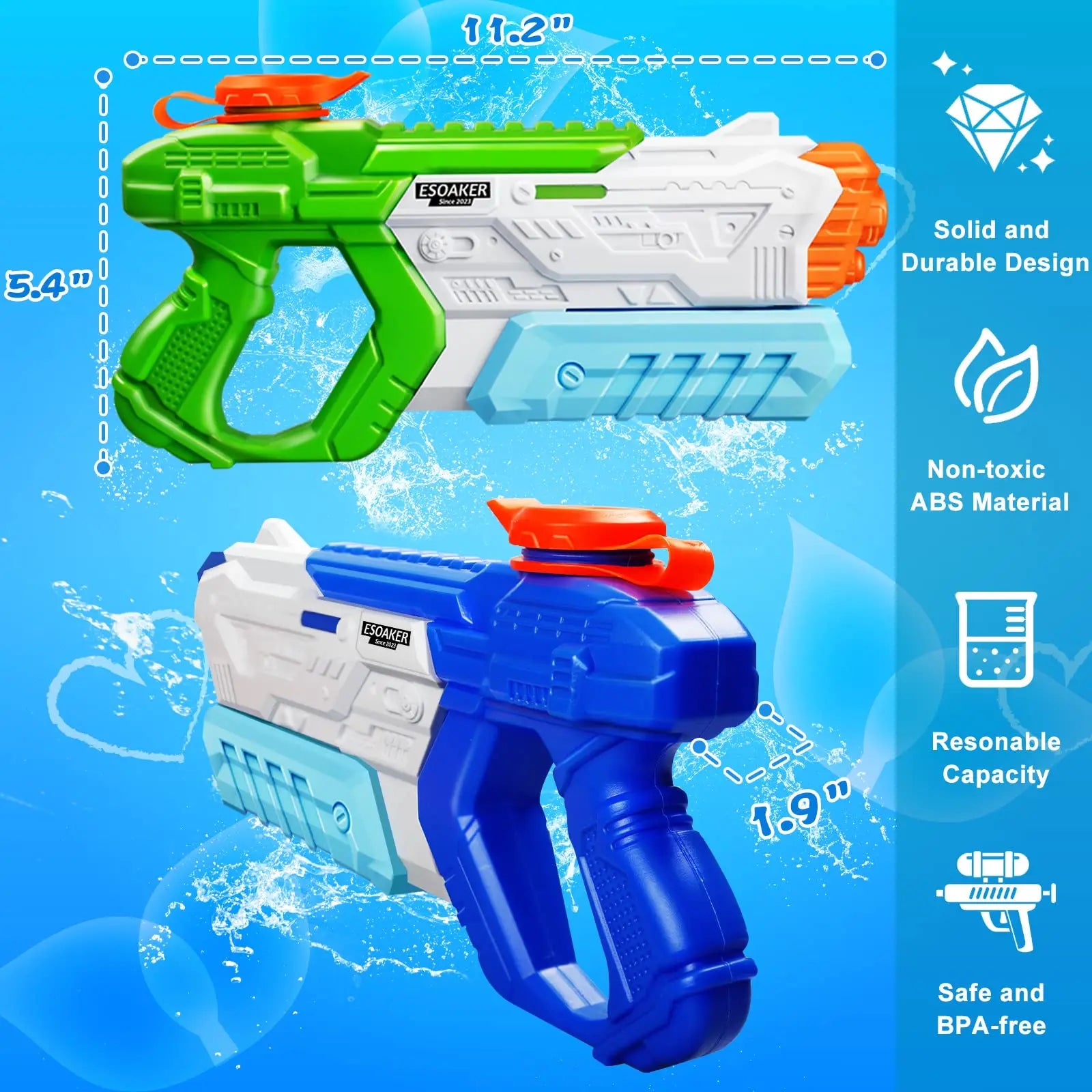 Wasserpistole Feuerwerk-Effekt für Pool & Strand – – clever-campen Ansicht 3