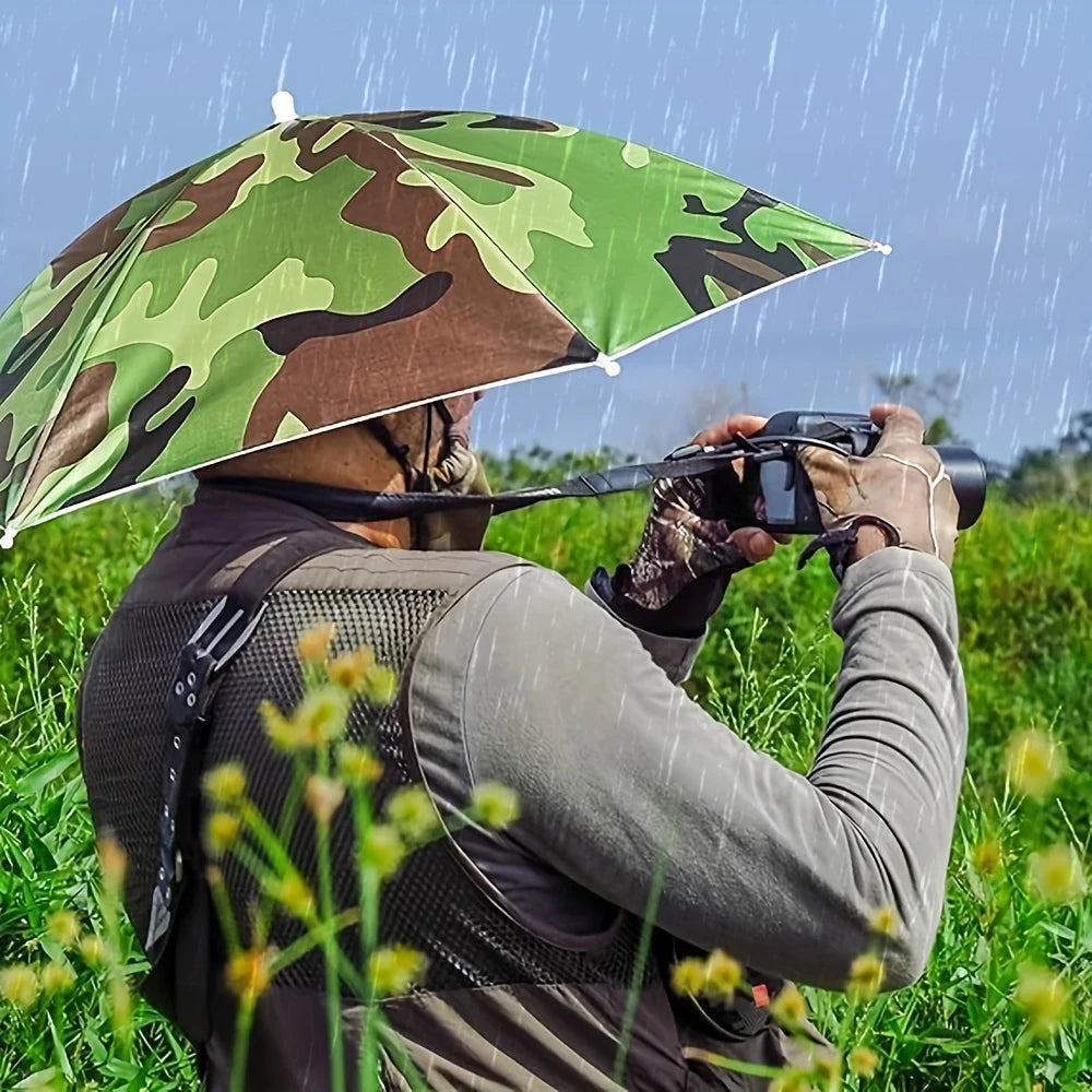 Faltbarer Regenschirm für Angler und Wanderer – clever-campen Ansicht 4