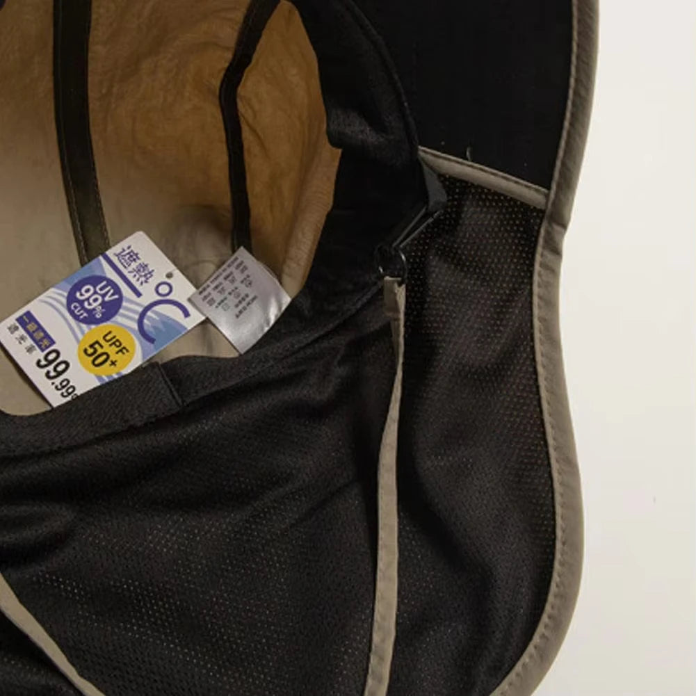 Unisex Sommerhut mit breiter Krempe und Nackenschutz – clever-campen Ansicht 4