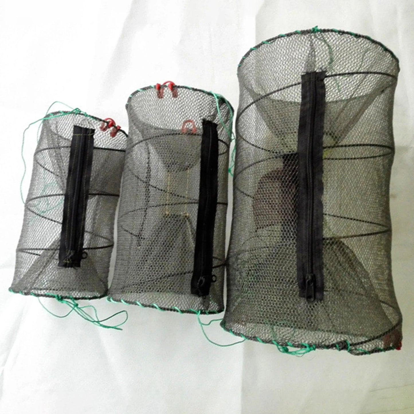Kollapsbarer Fischkäfig aus Nylon und Stahl für Krabben – clever-campen Ansicht 2