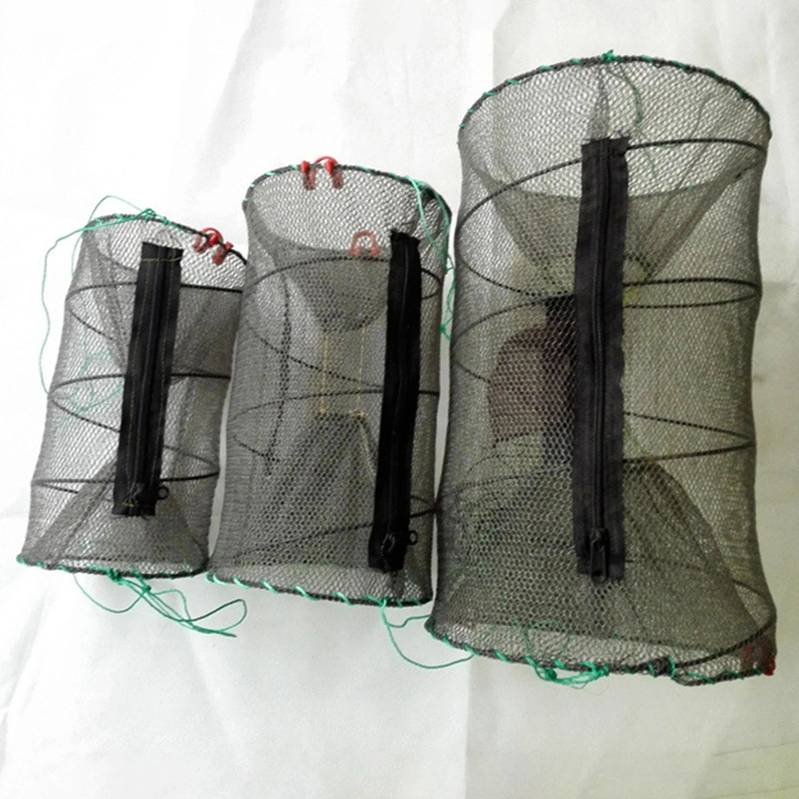 Kollapsbarer Fischkäfig aus Nylon und Stahl für Krabben – clever-campen Ansicht 2