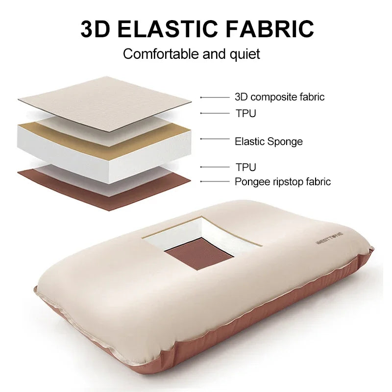 Westtune Campingkissen Selbstaufblasend 3D Ultraleicht – clever-campen Ansicht 3