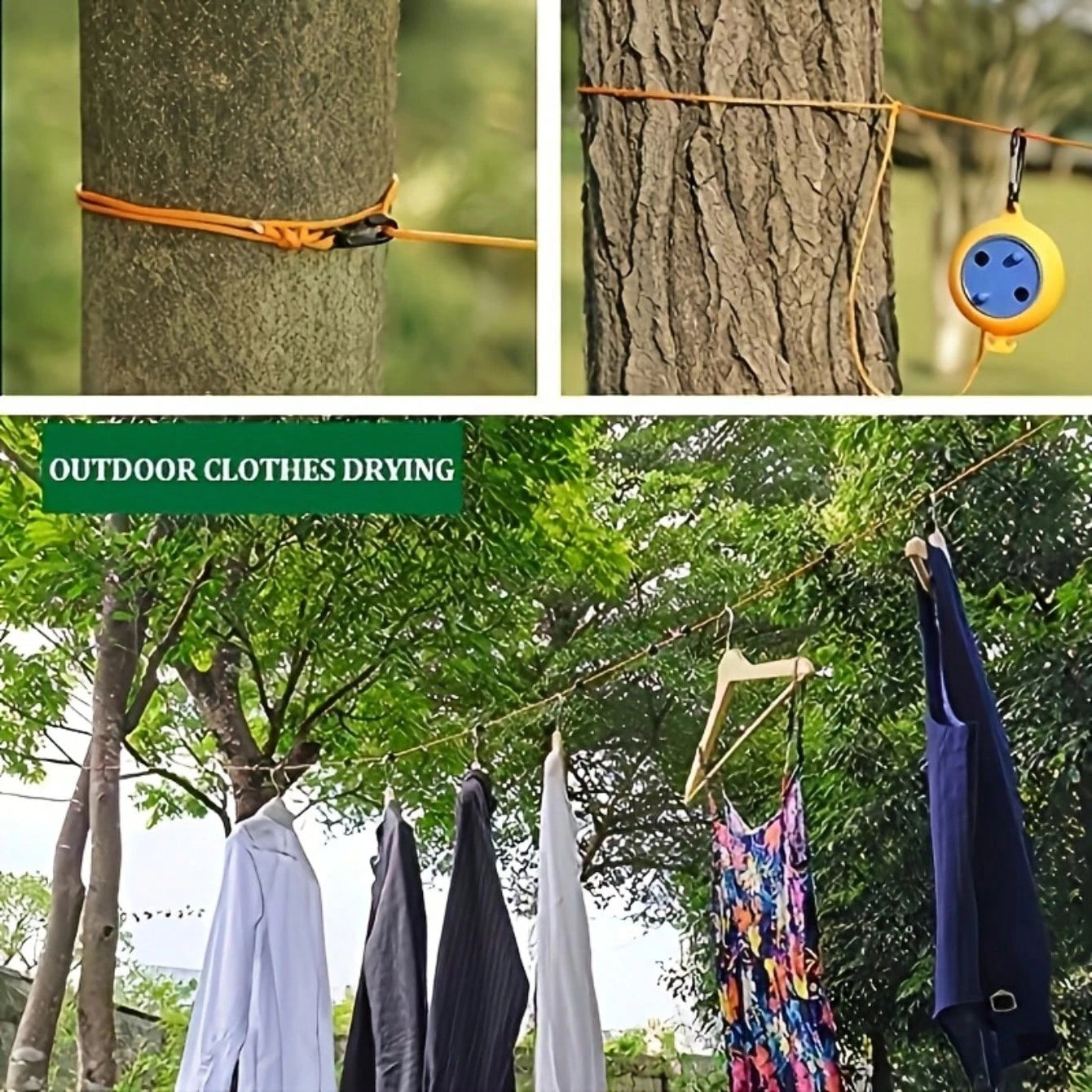 Tragbare, einziehbare Wäscheleine für Camping & Reise – clever-campen Ansicht 6