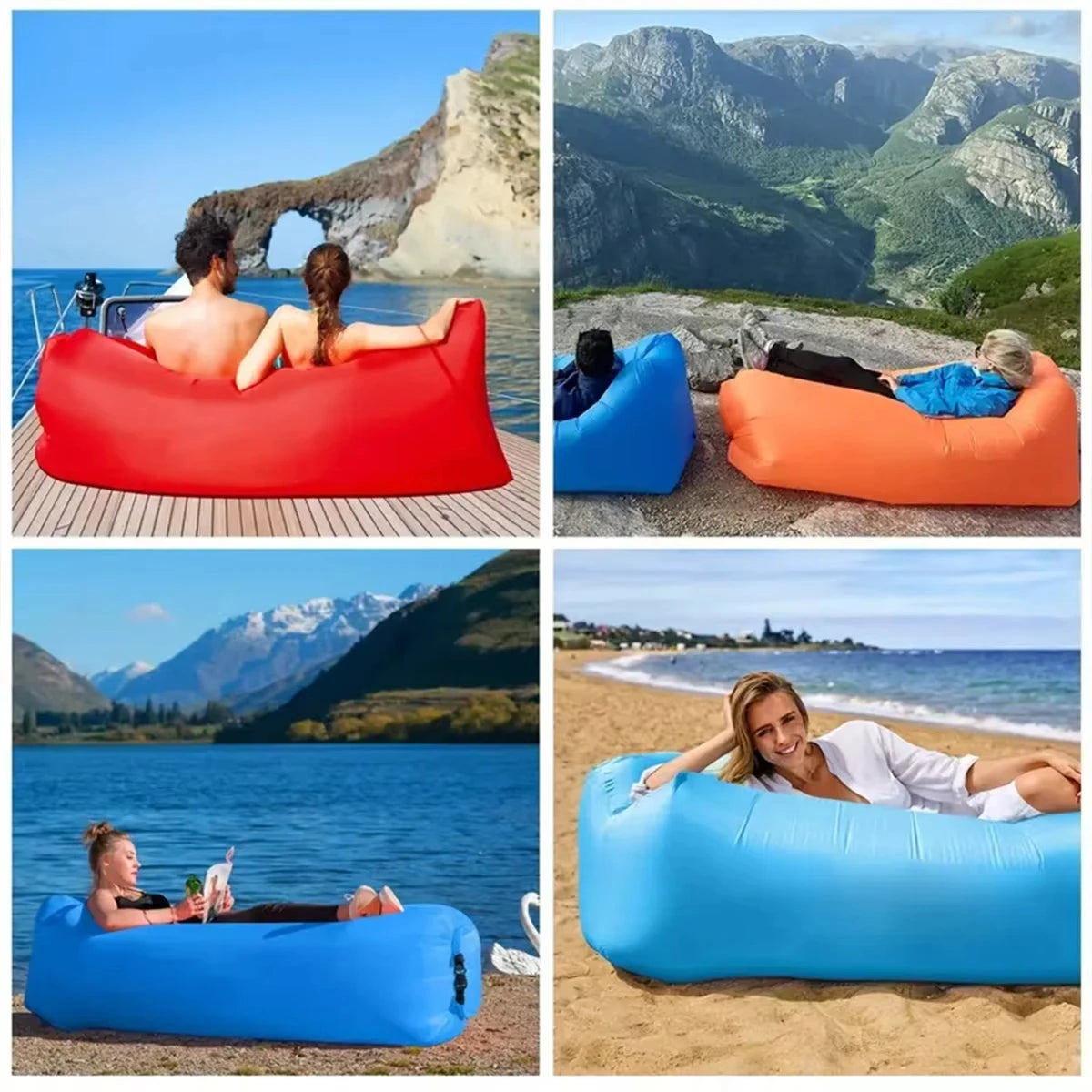 Aufblasbarer Strandstuhl für Outdoor-Aktivitäten – clever-campen Ansicht 5