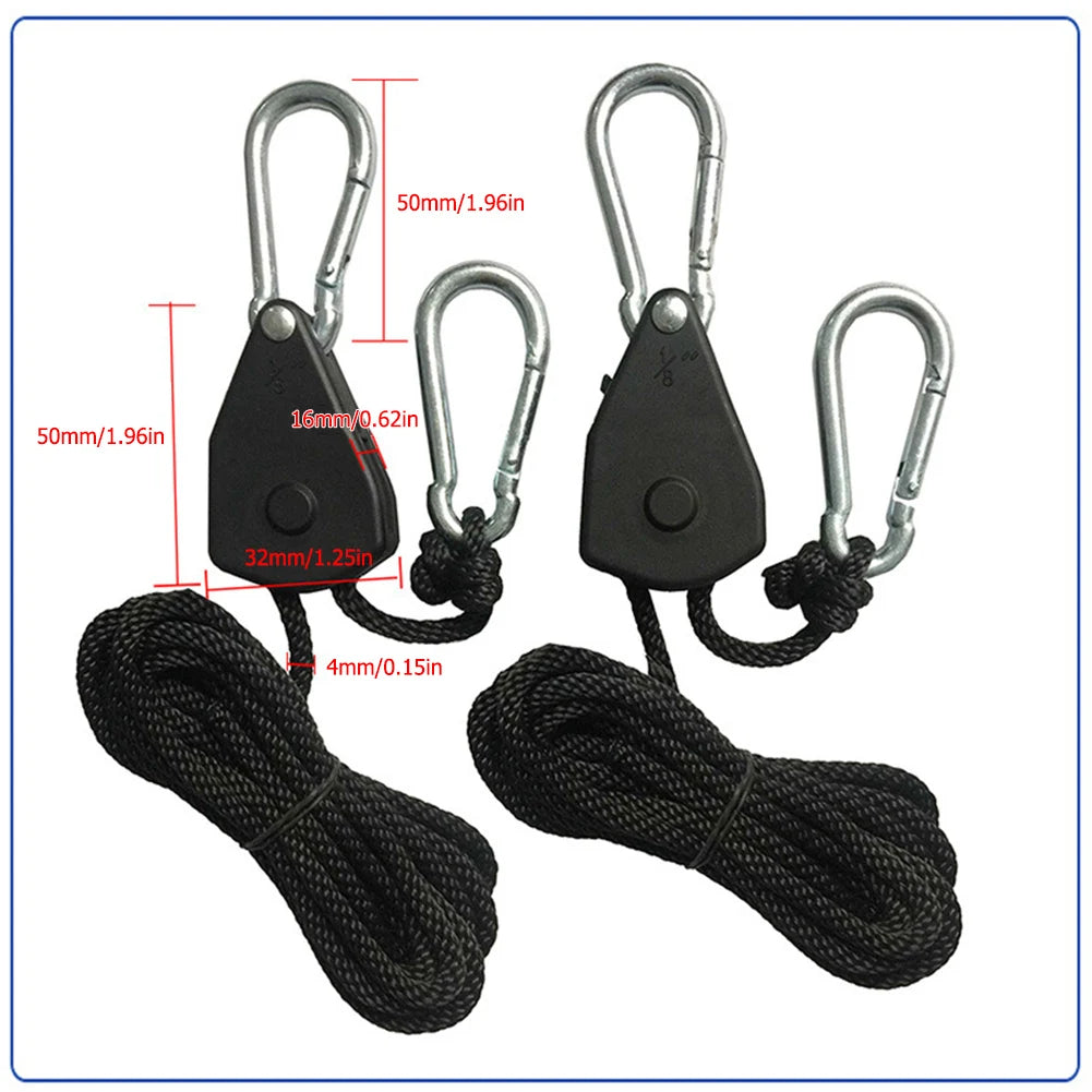 Camping Zelt Zubehör: 1-16 Stück Pulley Seil mit Karabiner – clever-campen Ansicht 6