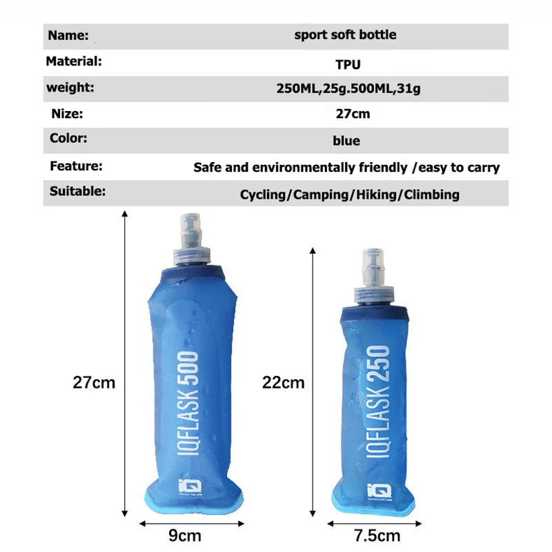Faltbare Sport-Trinkflasche 250ML/500ML – clever-campen Ansicht 4