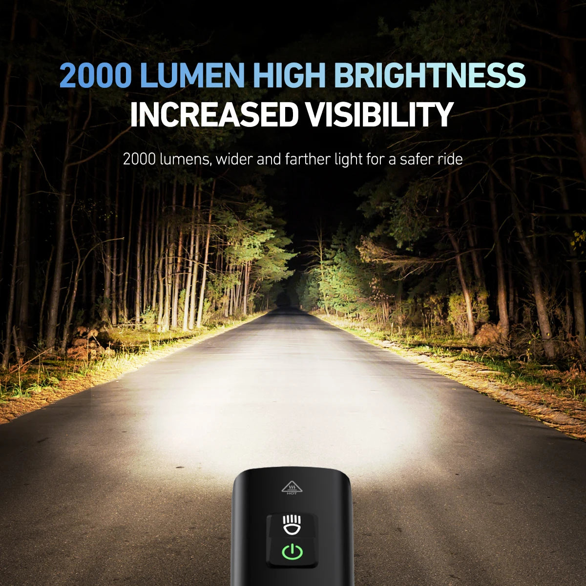CYCLAMI BR-2000 Fahrradlicht mit 2000 Lumen – clever-campen Ansicht 2