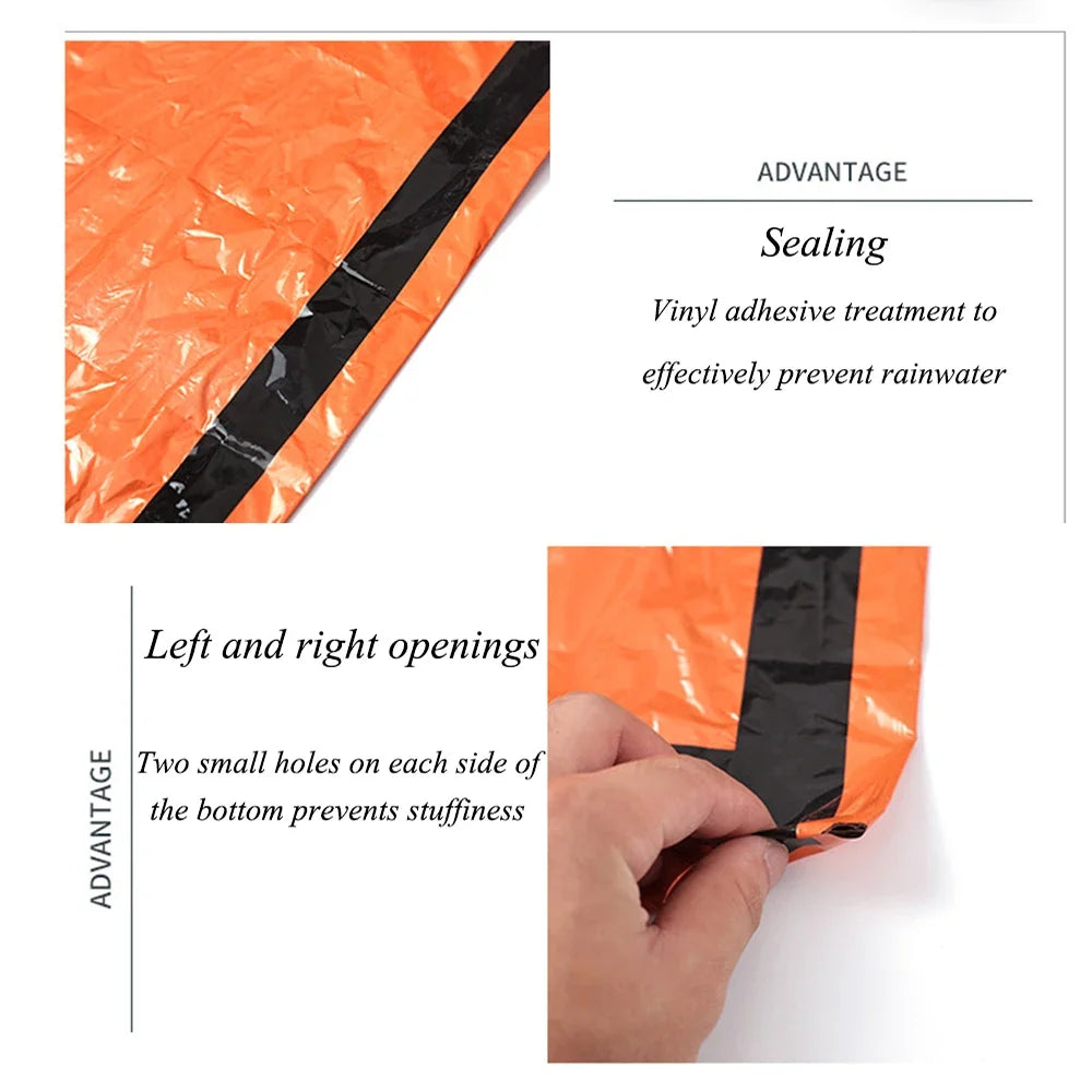 Wasserfeste Notunterkunft Schlafsack – clever-campen Ansicht 5