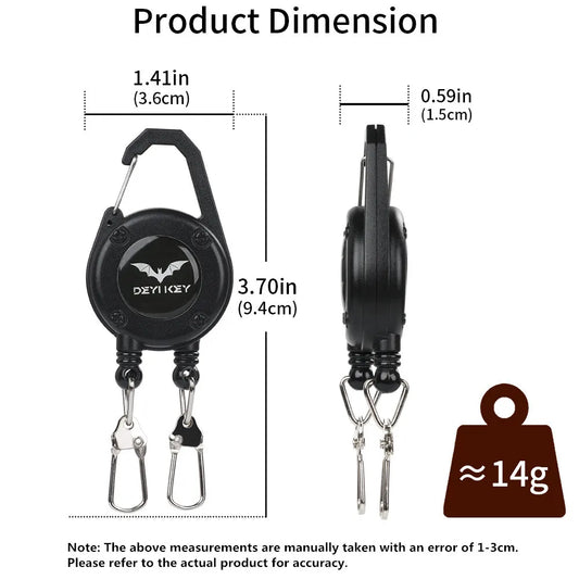 Doppelte Clip-Buckle für Angeln und Outdoor-Aktivitäten – clever-campen Ansicht 2
