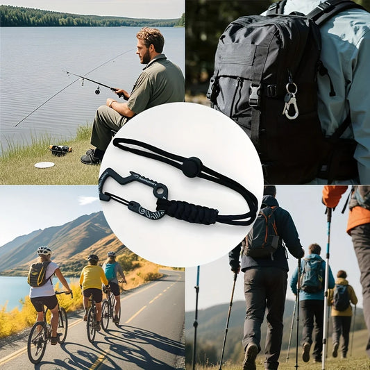 Multifunktionaler taktischer Karabiner mit Paracord – clever-campen Ansicht 6