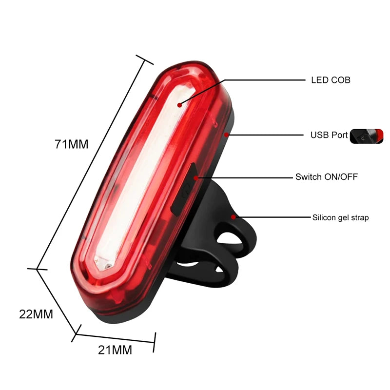 USB Ladefähiges Rücklicht für Fahrräder – clever-campen Ansicht 6