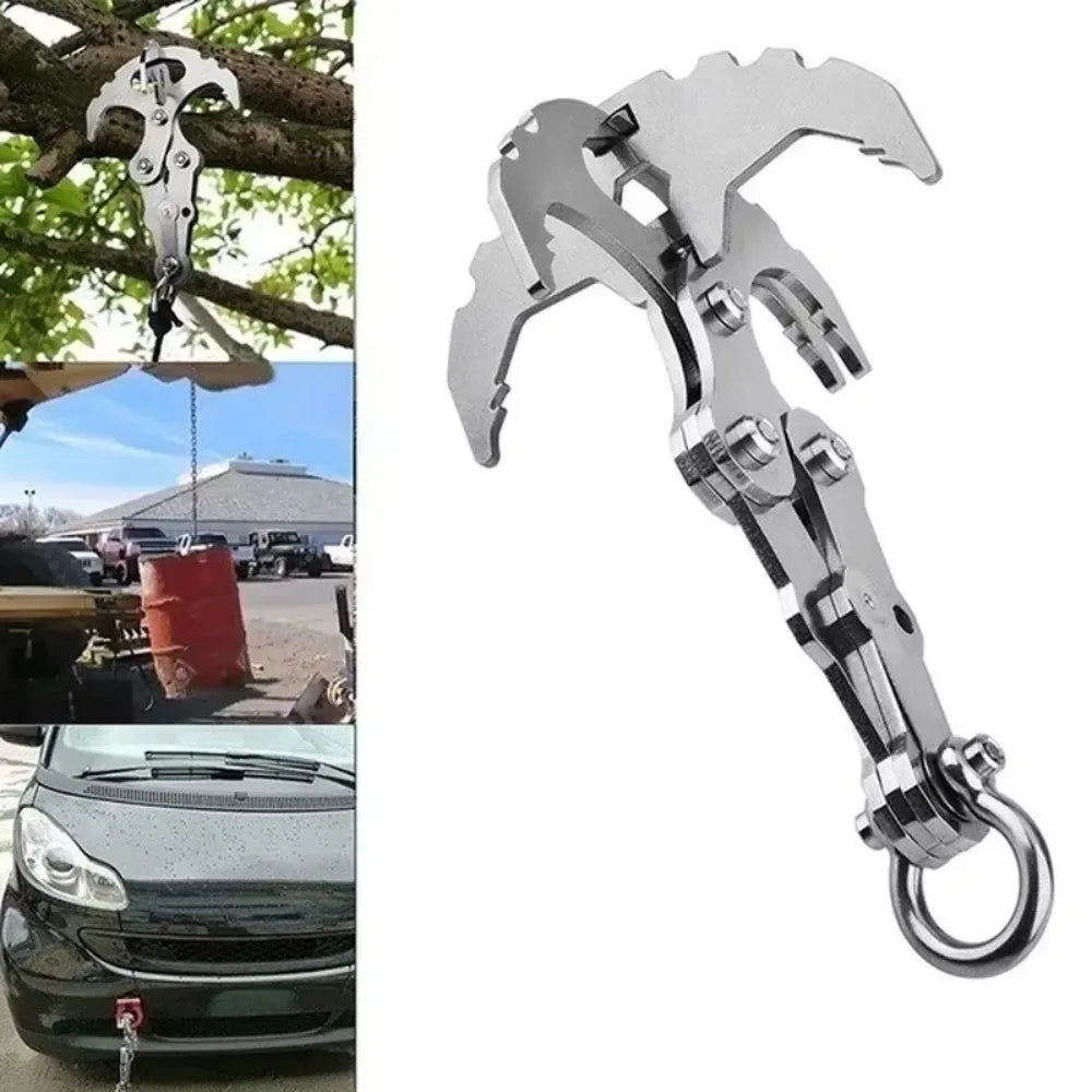 Faltbarer Grappling Haken aus Edelstahl – clever-campen Ansicht 2