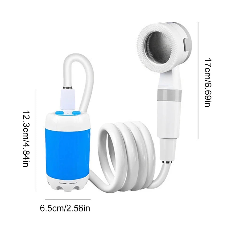 Tragbare Camping-Duschpumpe mit digitalem Display 4000mAh – clever-campen Ansicht 6