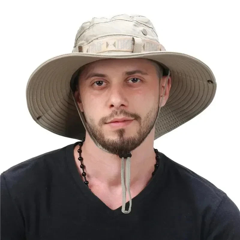 Herren Sonnenhut mit breiter Krempe und UV-Schutz – clever-campen Ansicht 4