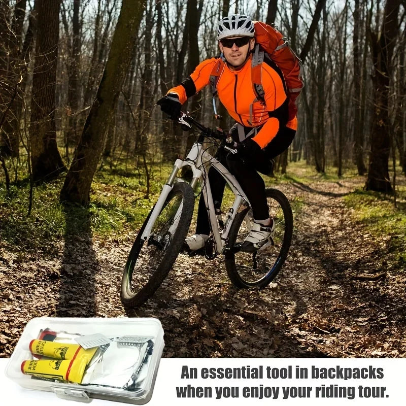 Fahrrad Reparaturset mit Vulkanisier-Patches und Werkzeugen – clever-campen Ansicht 5