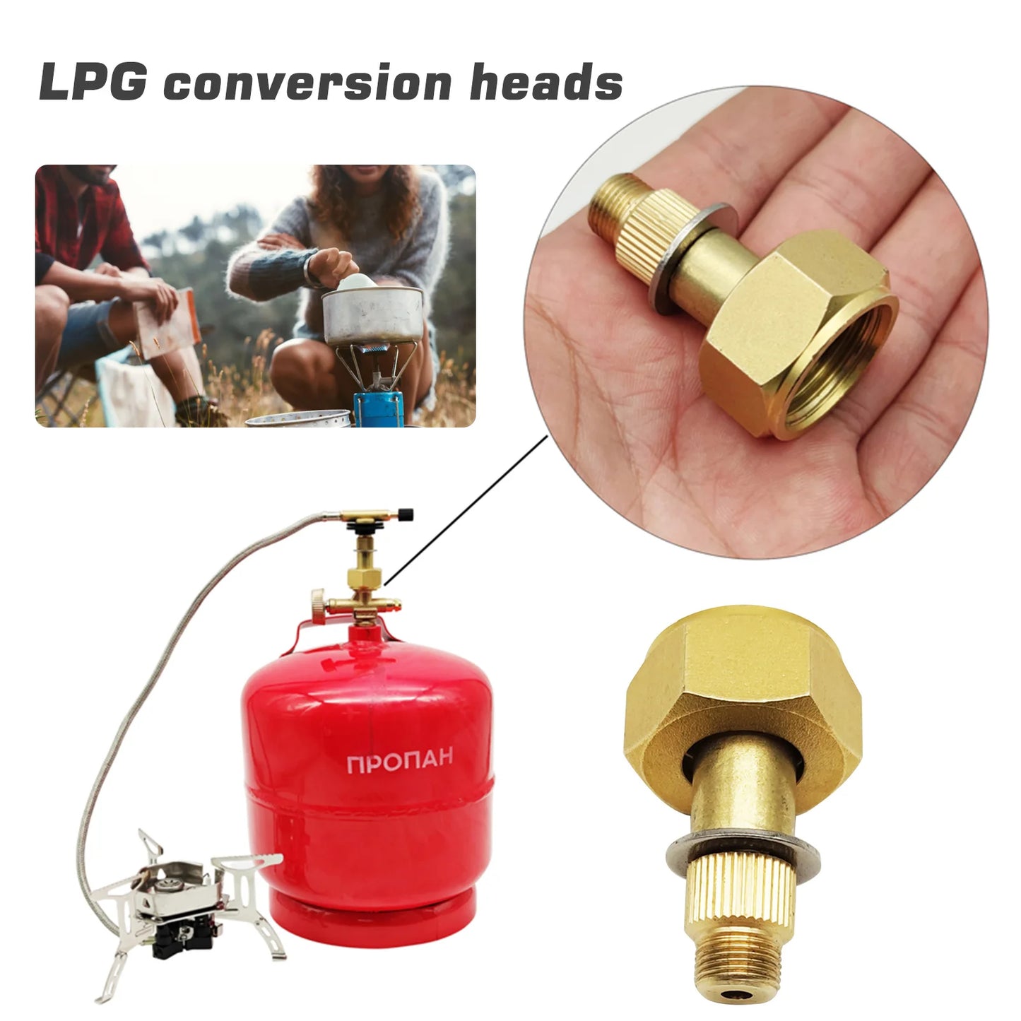 Camping Gas Stove Converter für LPG Tank – clever-campen Ansicht 4