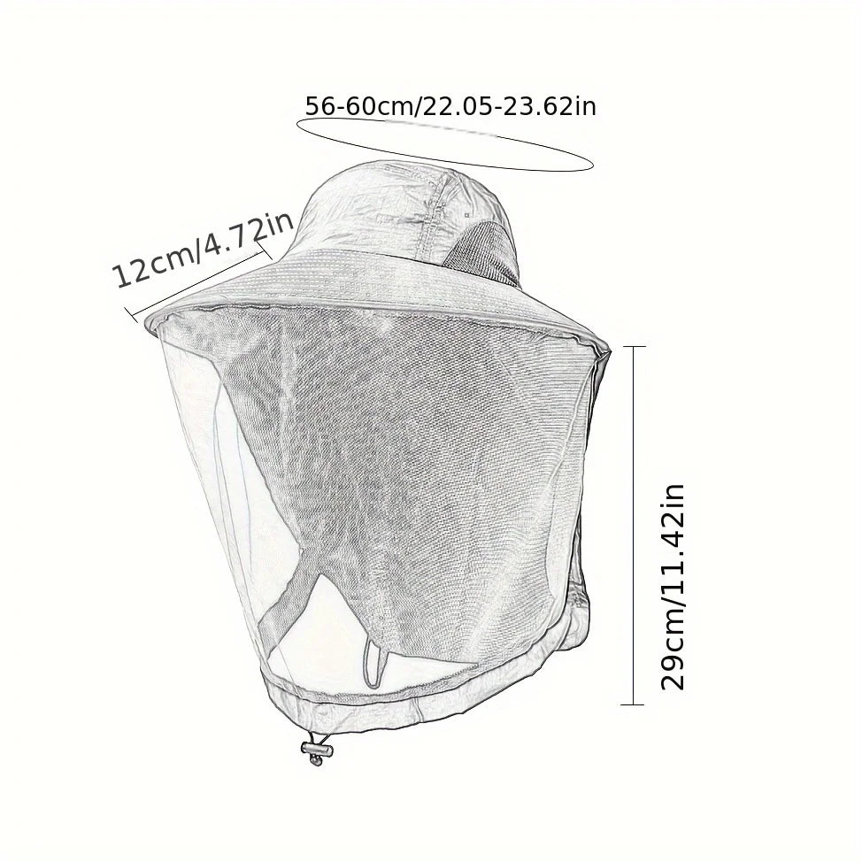 UV-Schutz Hut mit Gesichtsschutz für Angler – clever-campen Ansicht 6