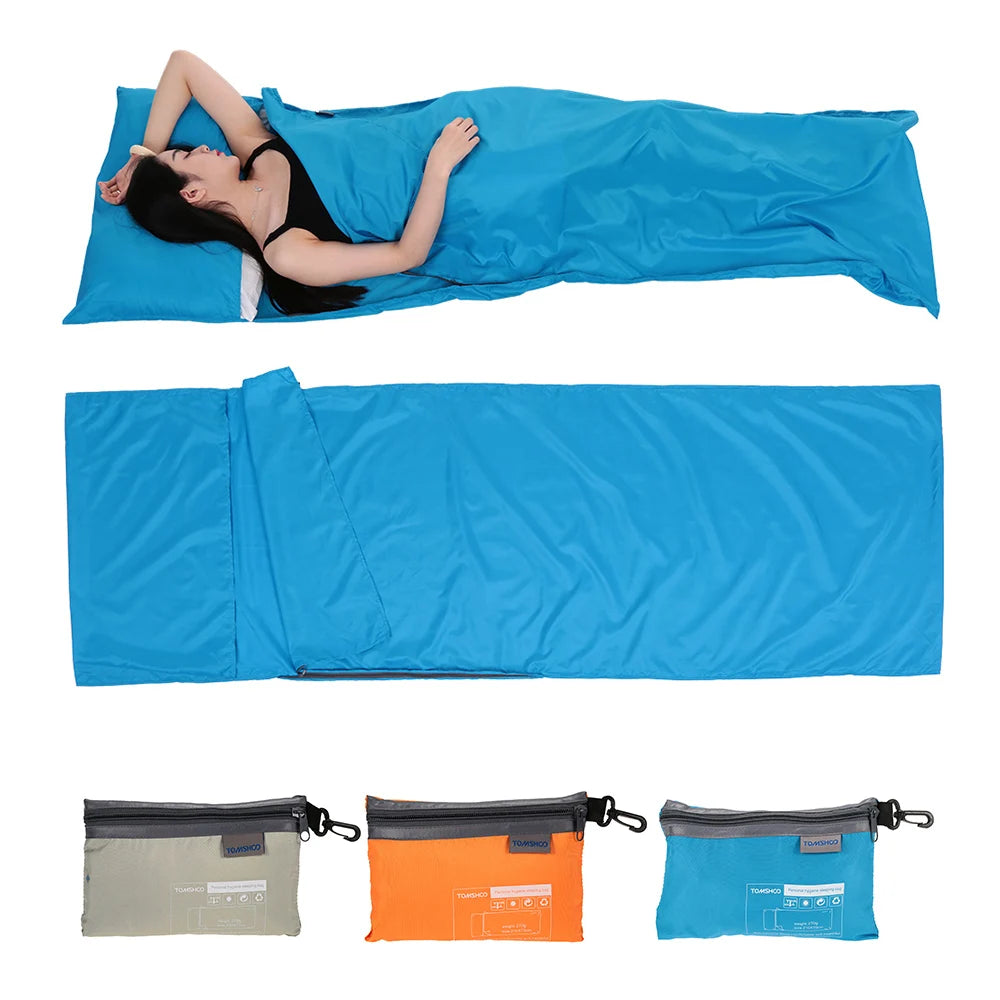 TOMSHOO Schlafsack-Innenbezug 70x210cm mit Kopfkissenbezug – clever-campen Ansicht 2