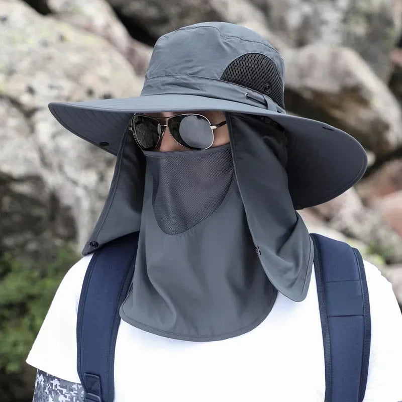 Verstellbare Outdoor Angelmütze mit UV-Schutz – clever-campen Ansicht 4