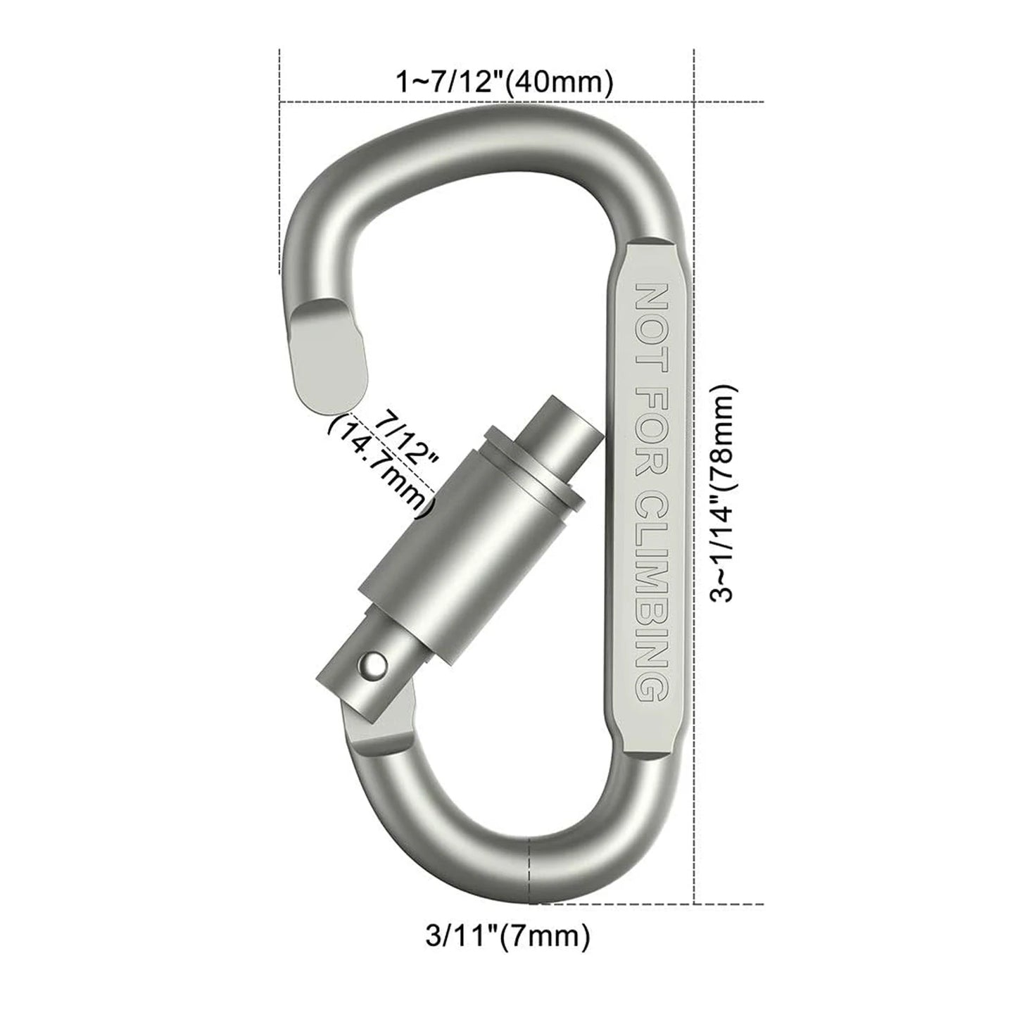 4er Karabiner Set für Camping & Outdoor – clever-campen Ansicht 2