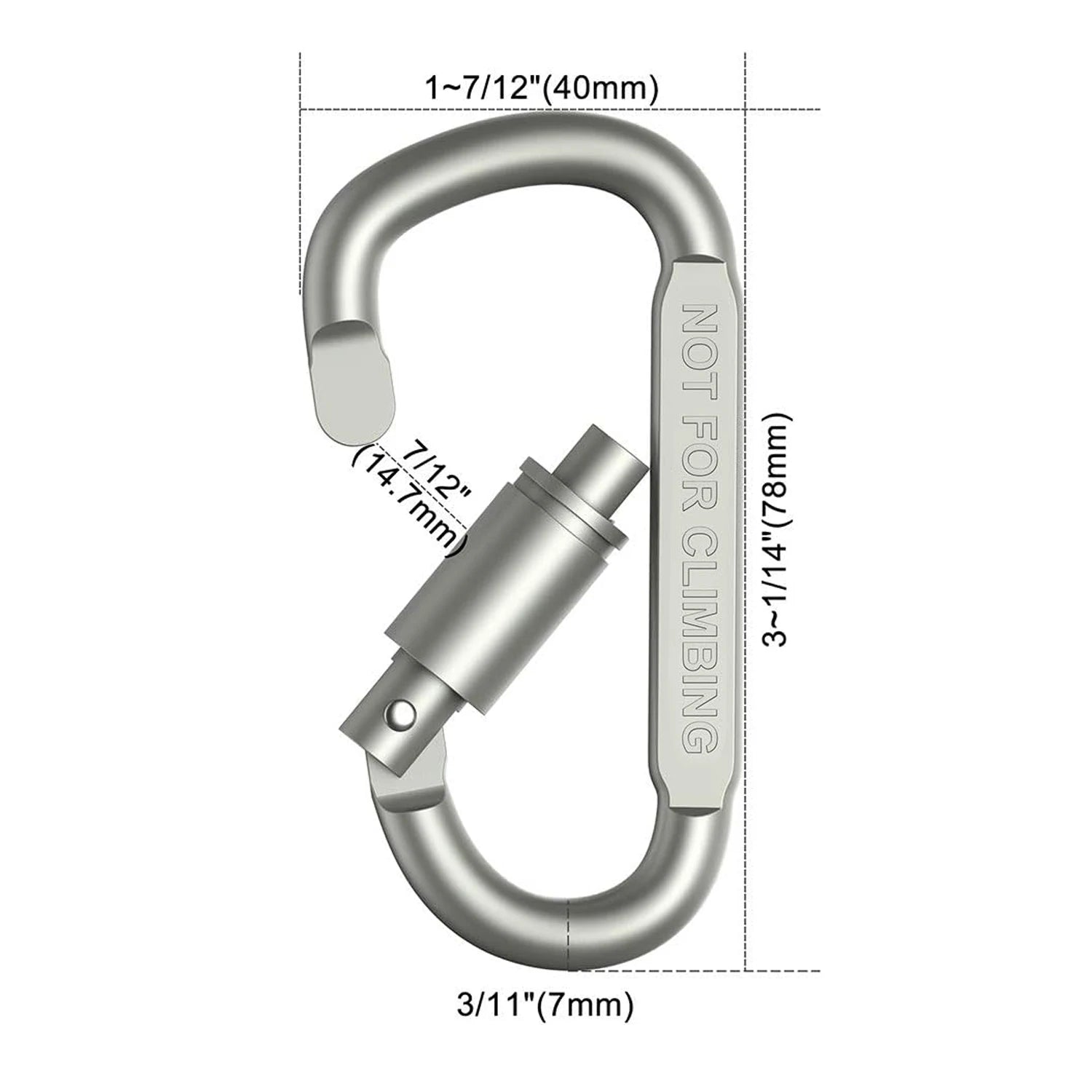 4er Karabiner Set für Camping & Outdoor – clever-campen Ansicht 2