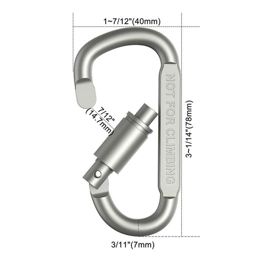 4er Karabiner Set für Camping & Outdoor – clever-campen Ansicht 2