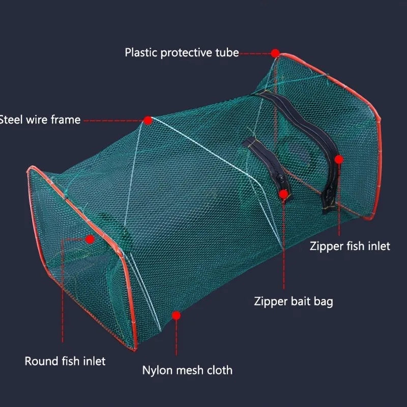 Kollabierbarer Fischfangkorb für Angler – clever-campen Ansicht 3