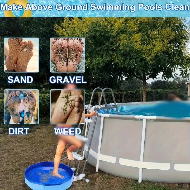 Faltbares Fussbad aus PVC für den Pool – clever-campen Ansicht 2