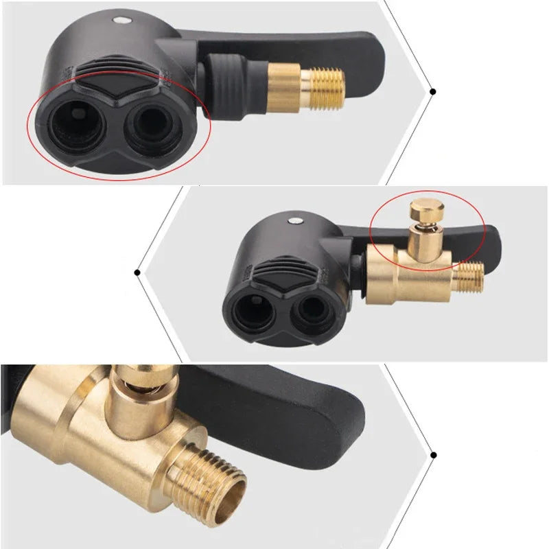 2-in-1 Fahrradventil Adapter für Reifenpumpe – clever-campen Ansicht 5