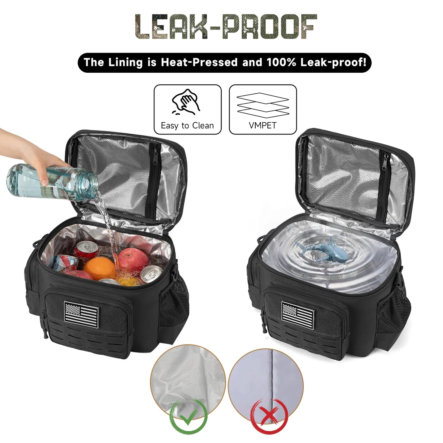 Taktische Kühltasche Isoliert – Robust für Outdoor & Arbeit – clever-campen Ansicht 5