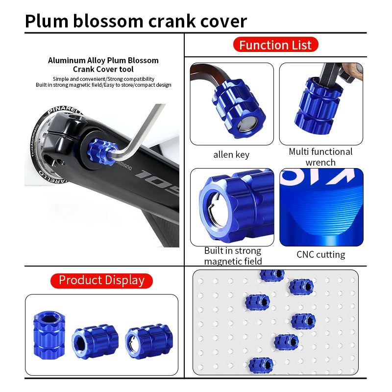 Aluminium Crank Abdeckung Tool Set für Fahrräder – clever-campen Ansicht 3