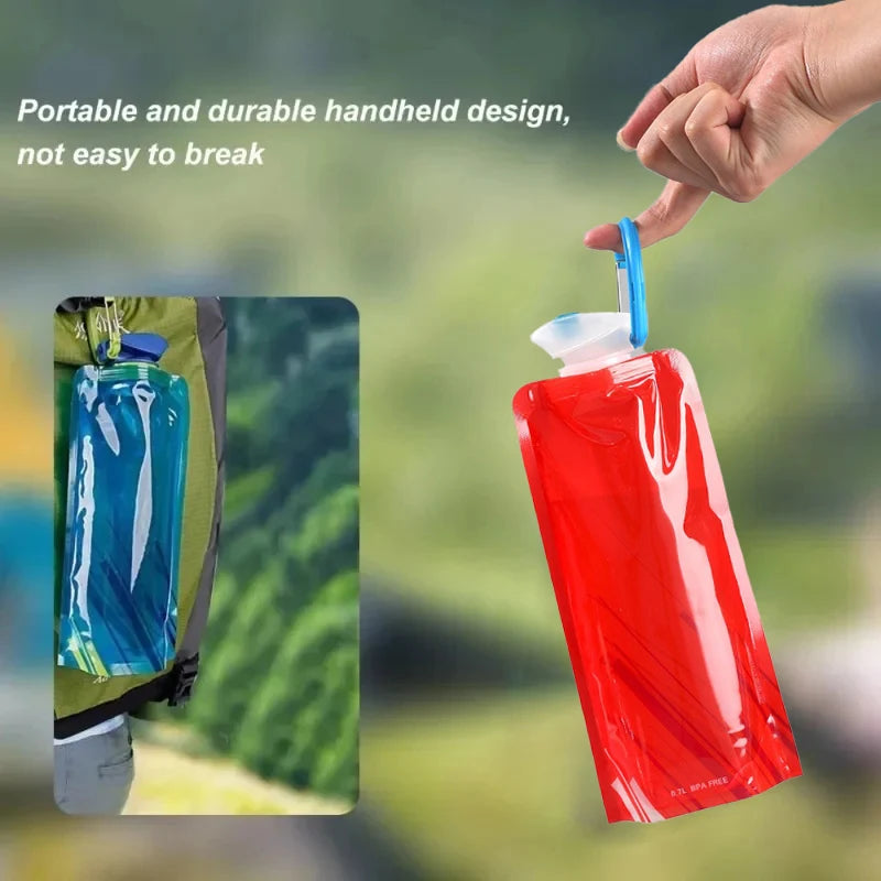Ultra-Licht-700ml-Faltbare-Trinkflasche – clever-campen Ansicht 3